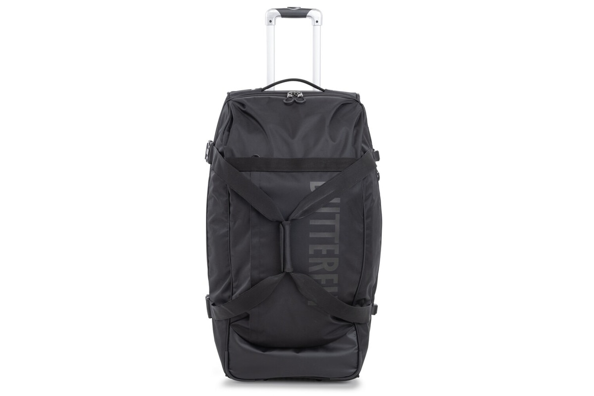 Butterfly Kanoy Maxi Bag: Front view of the case with handle extended
